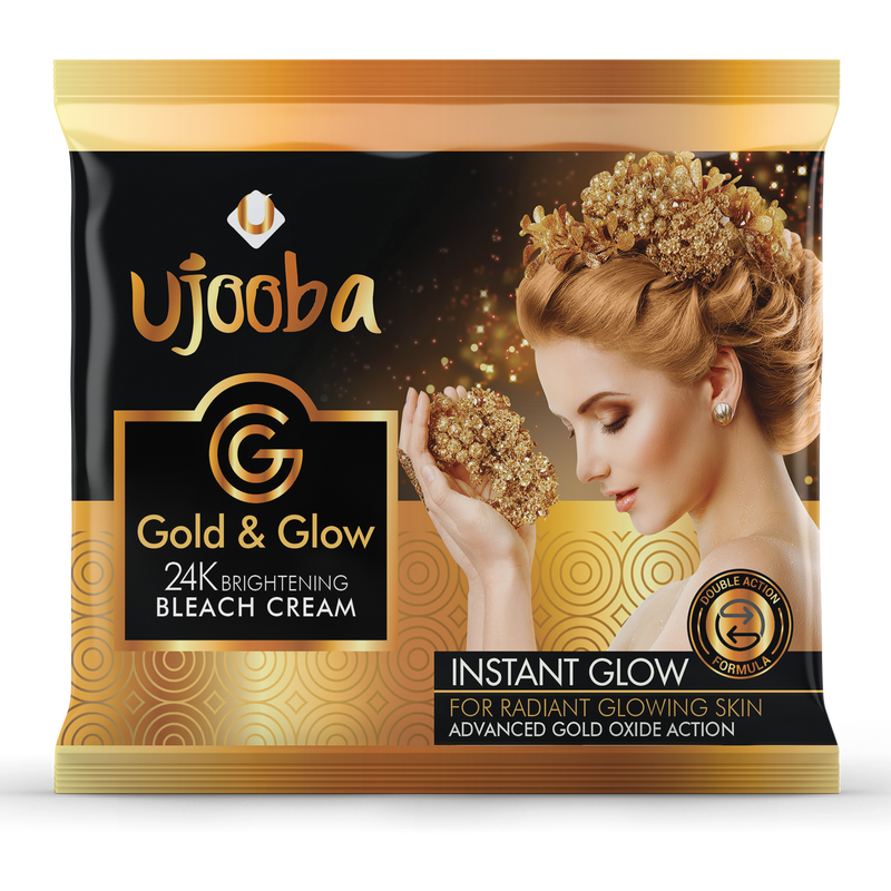 ujooba gold & glow 24k brightening bleach cream