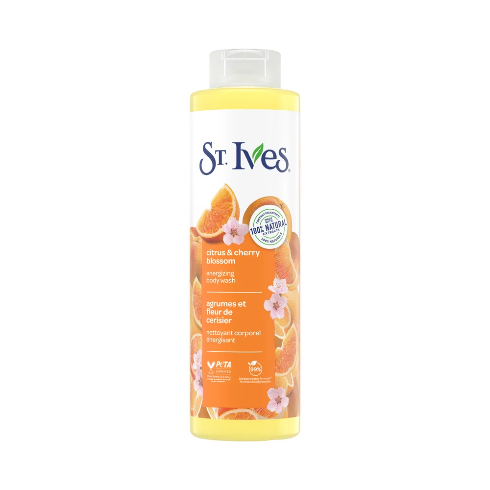 st.ives enegizing body wash citrus & cherry blossom