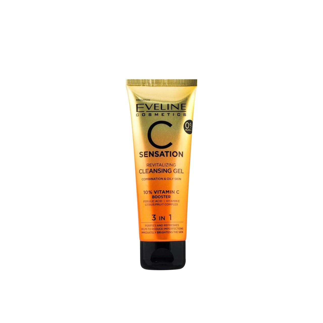 Eveline C Sensation Revitalizing Cleansing Gel 10% Vitamin c Booster