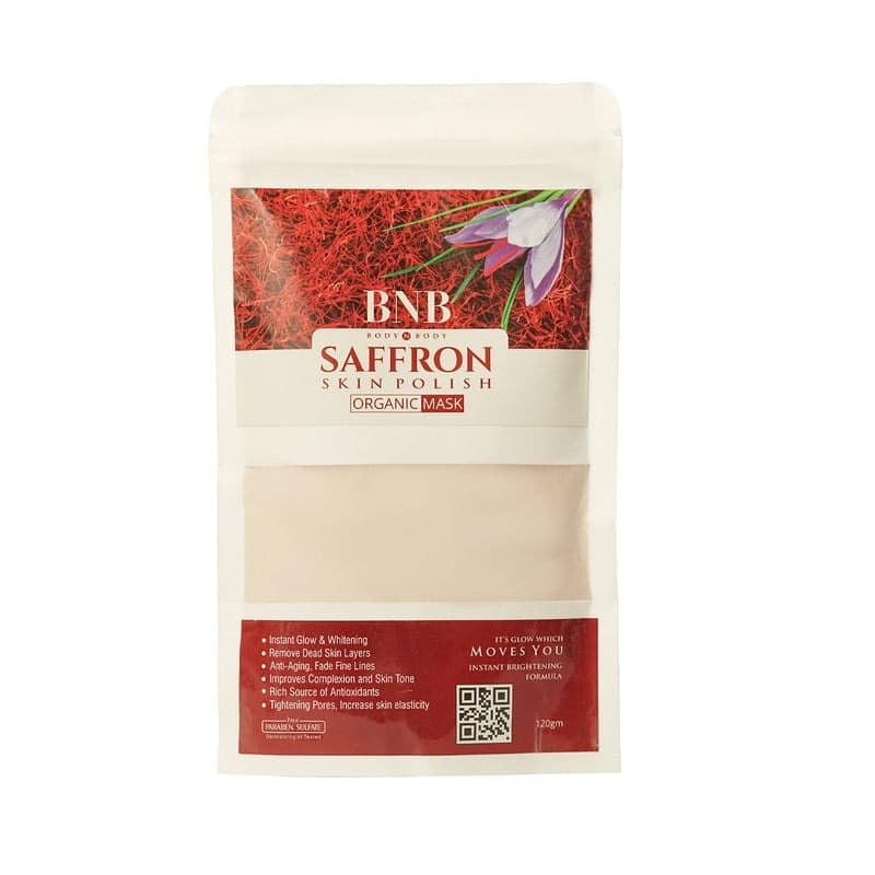 bnb saffron skin polish organic mask