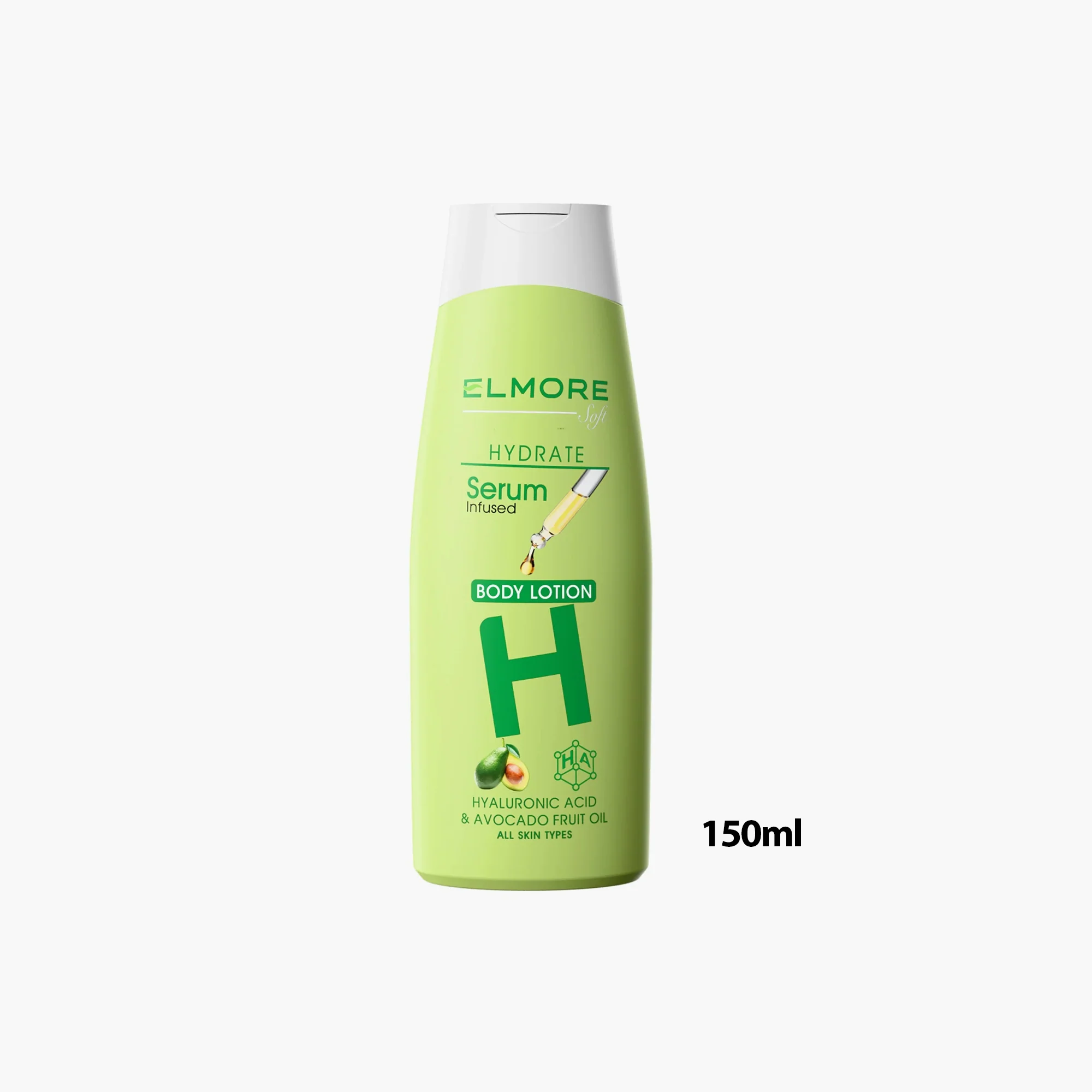 elmore hydrate serum infusedbofy lotion with hyaluronis acid & avocado Fruit oil