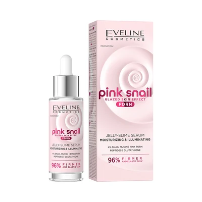 eveline Pink Snail Glazed Skin Effect PDRN Jelly_Slime Serum Moisturizing & illuminating