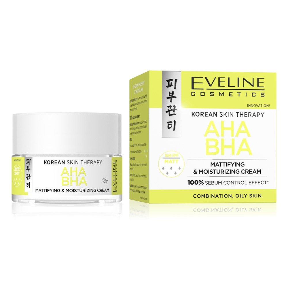 eveline korean skin therapy AHA BHA mattifying & moisturizing Cream