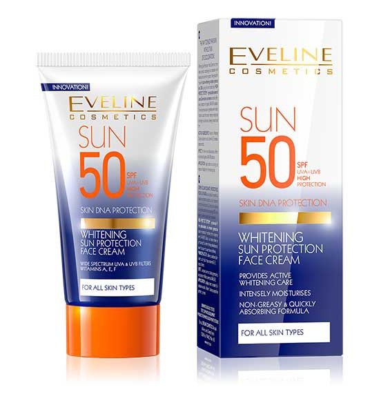 Eveline Sun 50 SPF UVA+UVB High Protection Whitening Face Cream