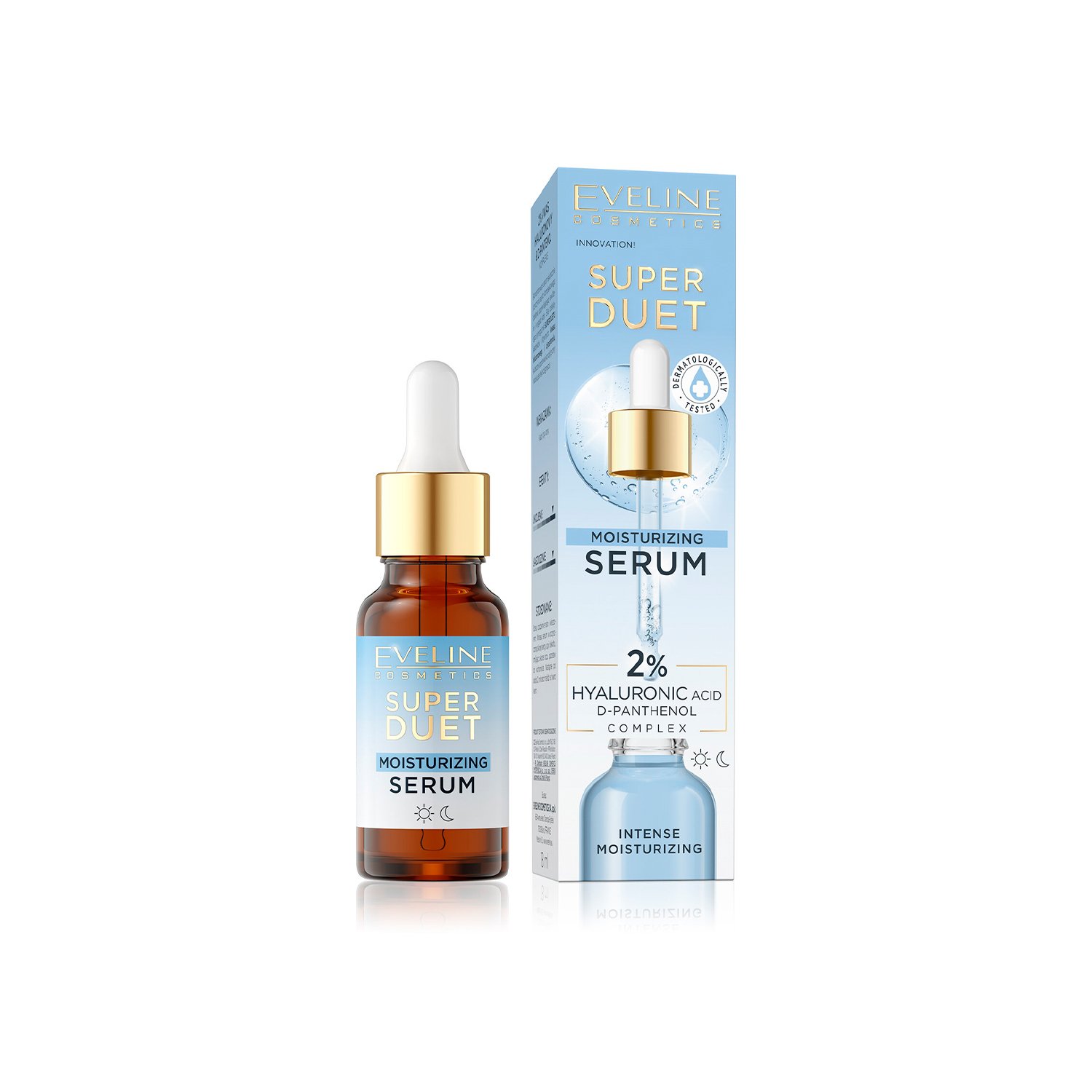 eveline super duet 2% hyaluronic acid D-panthenol Moisturizing Serum