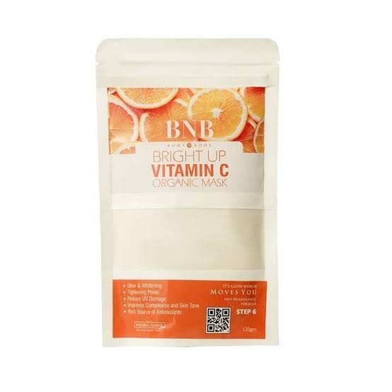 bnb bright up vitamin c organic mask