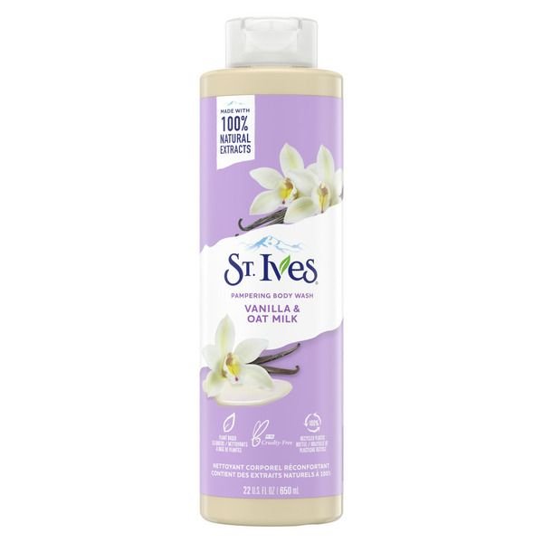 st.ives pampering body wash vanilla & oat milk